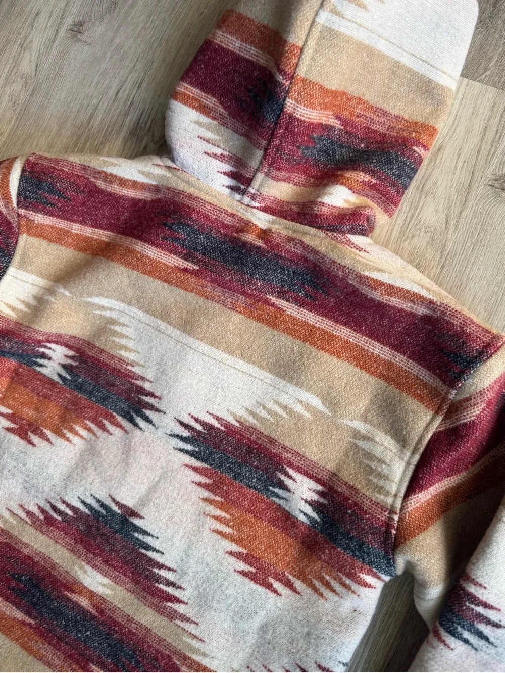 Me & Henry London Aztec Burgundy Rancho Jacket Poncho Southern Western Style 8yr